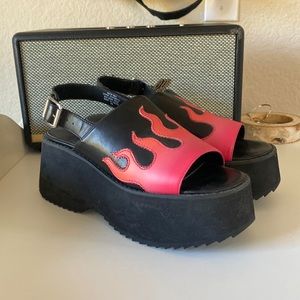 Platform Flame Sandals